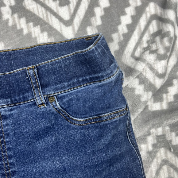 Spanx Flare Jeans Womens XL Regular Midnight Shade Stretch Denim Slimming - Picture 4 of 14